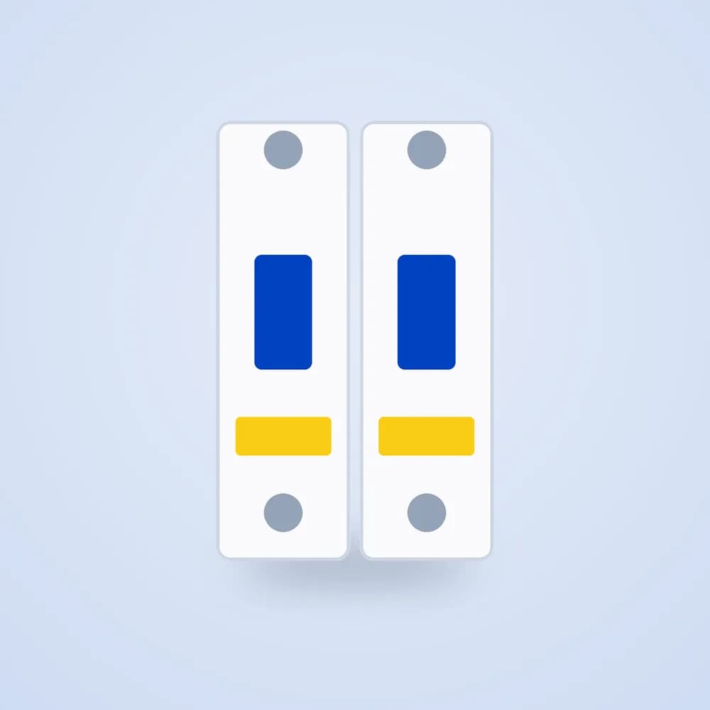 Panasonic 32A Double Pole MCB — view 1
