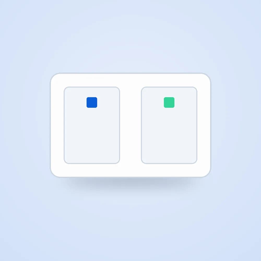 Philips Smart Wi-Fi Wall Switch 2-Gang — view 1